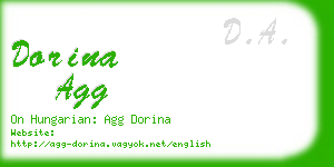 dorina agg business card